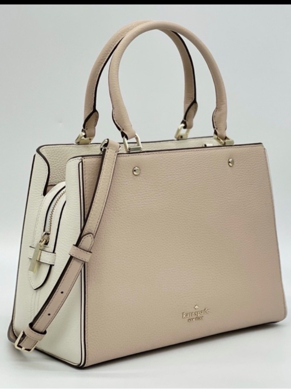 Kate Spade Leila Medium Triple Compartment Satchel in a two-tone